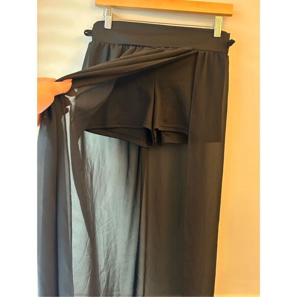 Wet Seal sheer wrap slit skirt with built-in shorts Small fairygoth whimsygoth - Picture 8 of 8